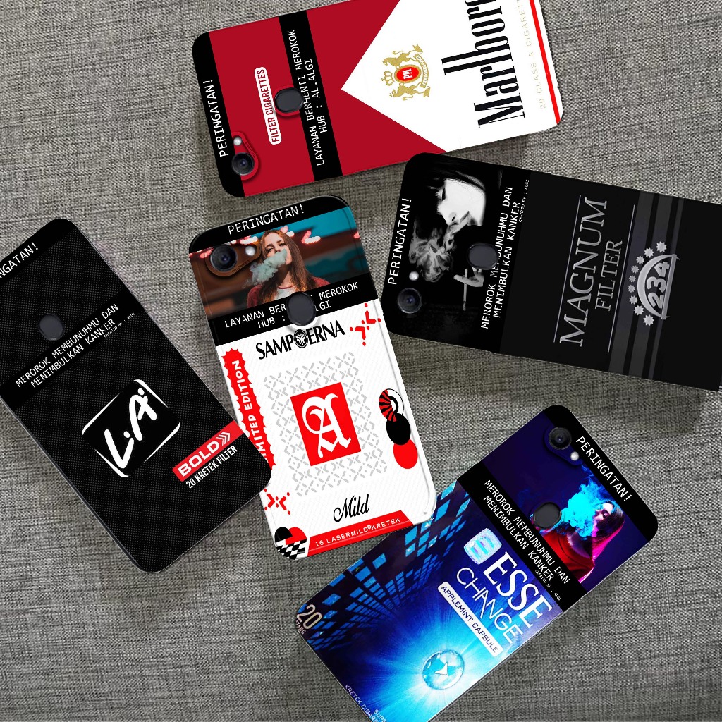 Softcase Untuk Oppo F7 - Softcase Gambar Fashion Printing { Rokok Limited Edition Terbaru } - Pelind