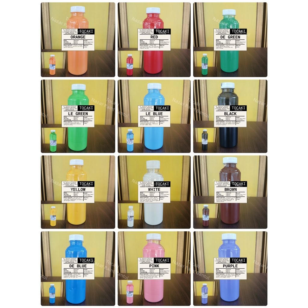 

12 Warna Matte Cat Lukis Akrilik Tocaki, Cat Lukis Akrilik Matte, Cat Lukis Akrilik