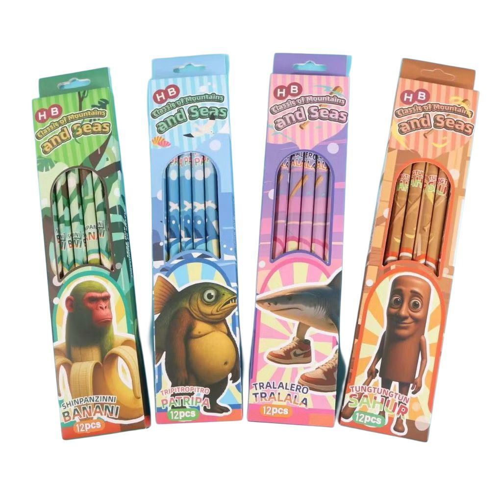 

Pensil 2B Karakter isi 12pcs Alat Tulis Set Sekolah / Pensil Karakter Sekolah