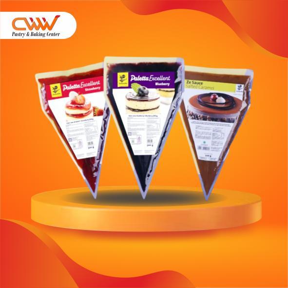 

Zeelandia Paletta Selai Buah Strawberry Blueberry 500g Salted Caramel Topping Filling Kue Cake Roti