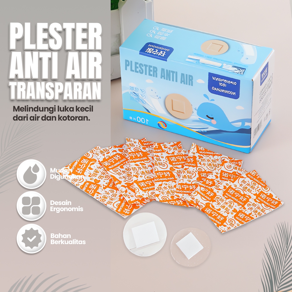 Transparan Tahan Air Plester Luka Bulat Plester Luka Mini Bernapas Plester Luka Kecil Plester Vaksin