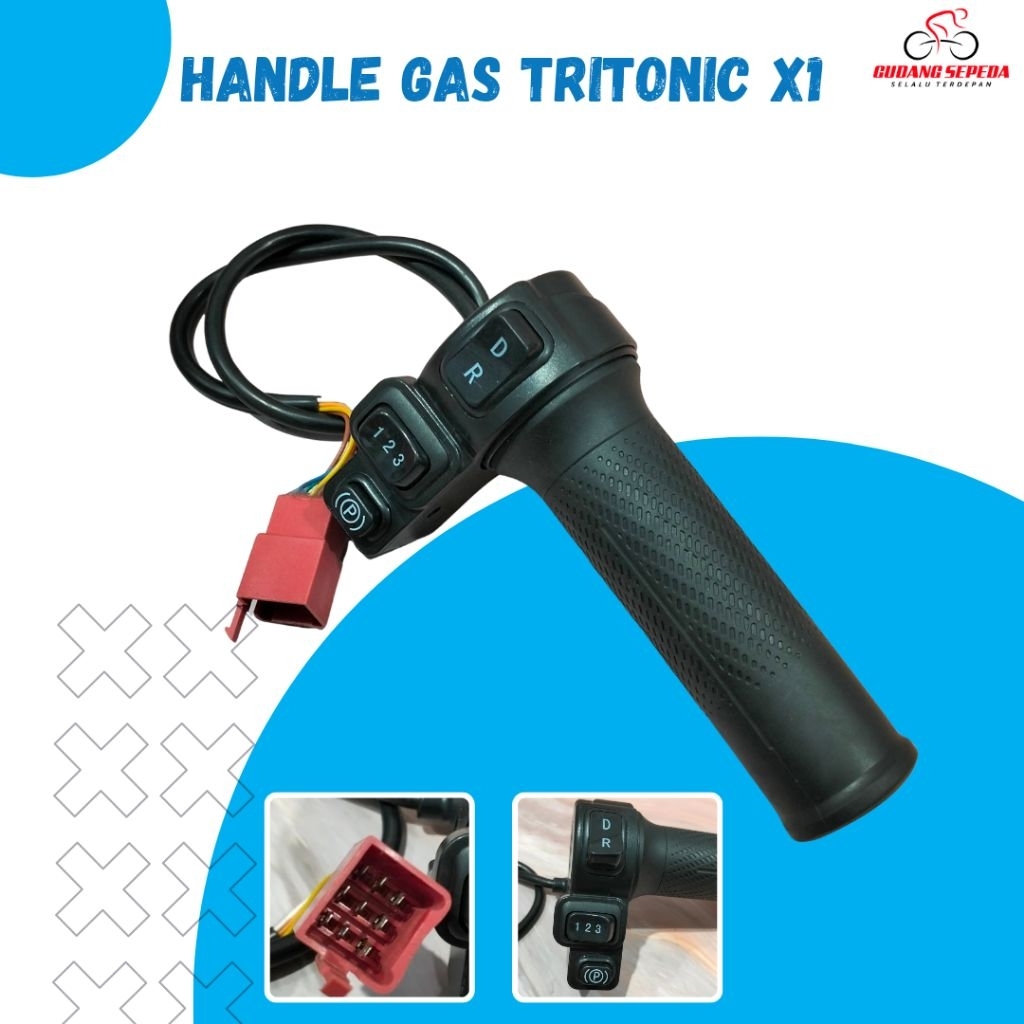 Handel Gas Roda Tiga 3 Genio United Sepeda Listrik Tritonic x1 x 1