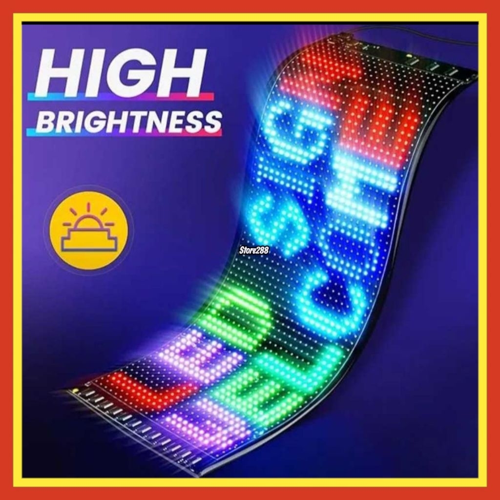 LED Matrix Panel Bluetooth Flexible Waterproof