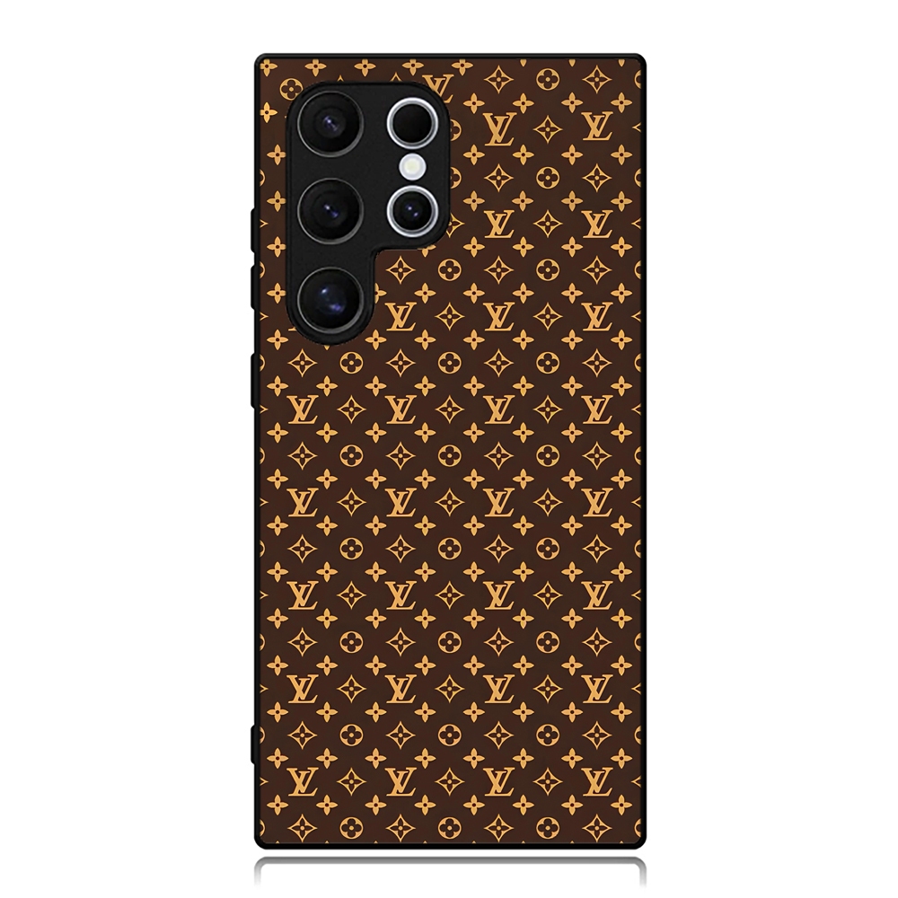 Case Samsung S25 S24 S23 S22 S21 S20 S10 S9 Ultra Plus Fe Custom Softcase LV Pattern