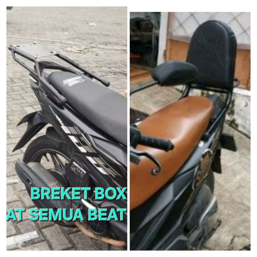 BREKET BOX BEAT FI BEAT DELUXE BEAT KARBU JOK SANDARAN BELAKANG MOTOR SEMUA BEAT