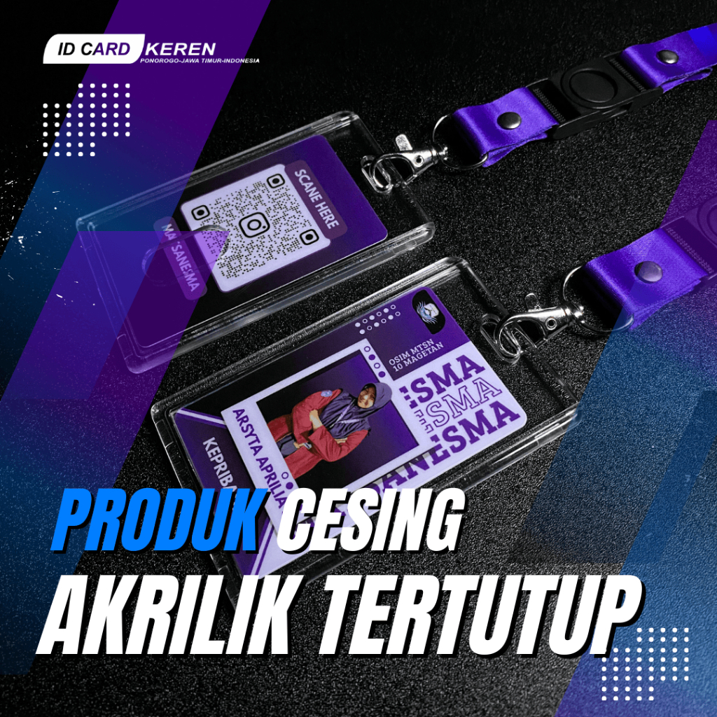 

CESING HOLDER ID CARD AKRILIK TERTUTUP