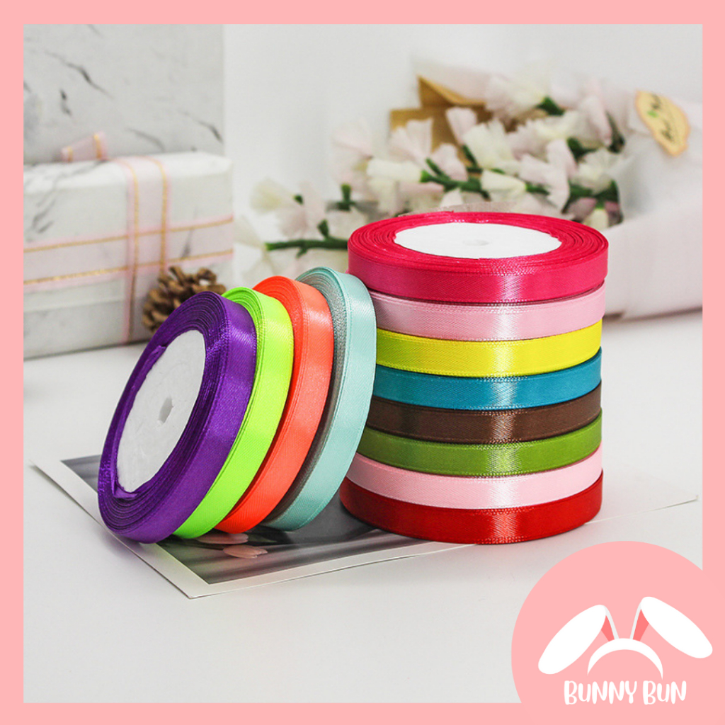 𝘽𝙪𝙣𝙣𝙮𝙗𝙪𝙣 / Pita Balon Roll Kecil 2CM Ulang Tahun Anak 10 Meter Roll Pita Kado Pita Buket Bunga