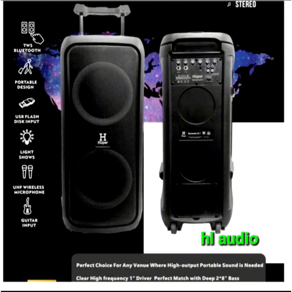 SPEAKER PORTABLE HUPER GENESIS 8.1 ORIGINAL