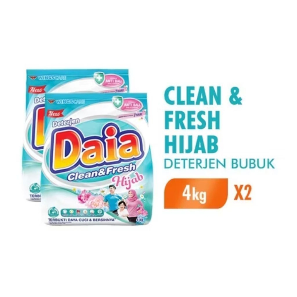 DAIA detergen bubuk clean & fresh hijab