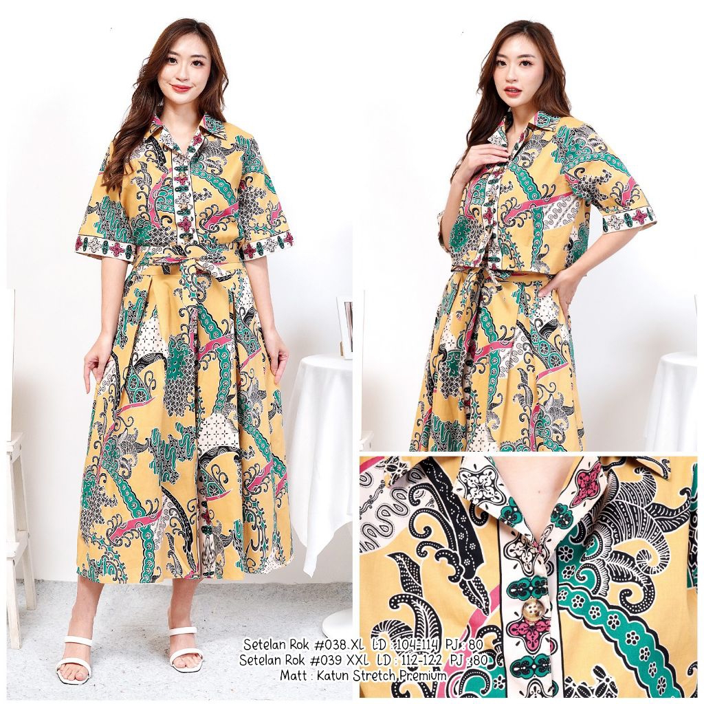 stelan rok batik