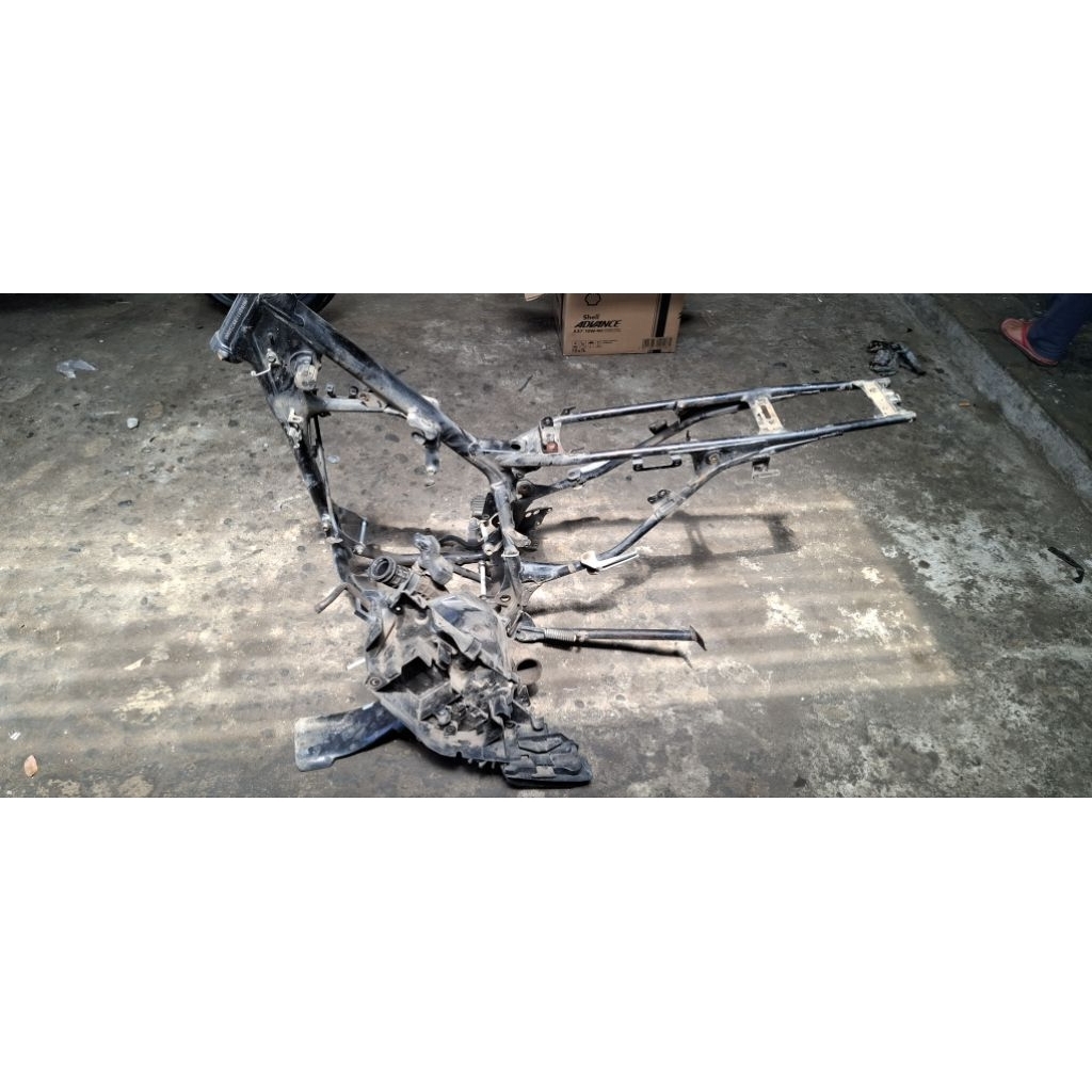 rangka crf150l copotan set box filter