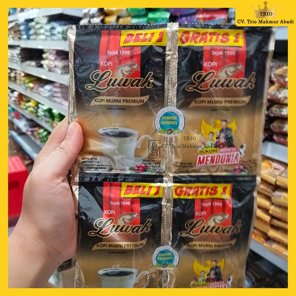 

Luwak Kopi Murni 25g Isi 10 sachet