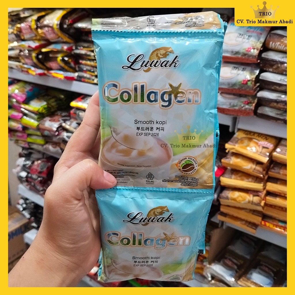 

Kopi Luwak Collagen Renceng 10x25gr