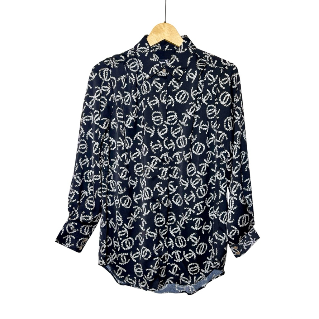 Atasan kemeja wanita silky import premium