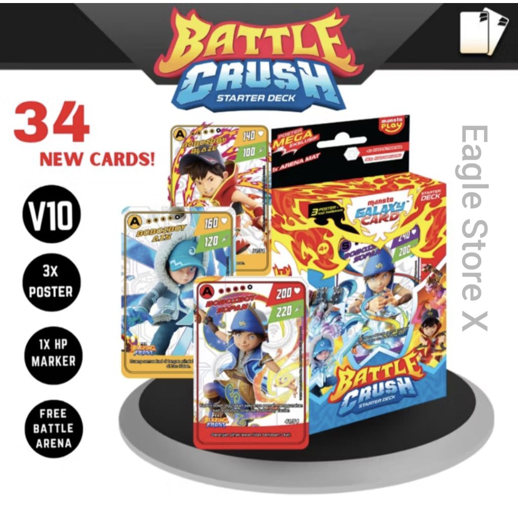 MONSTA Galaxy Card Boboiboy Galaxy Card: Starter Deck Battle Crush