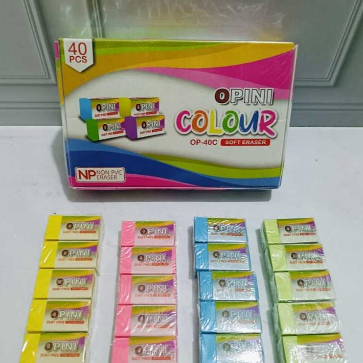 40pcs Penghapus OPINI / Penghapus / 1pack Penghapus OPINIi kecil