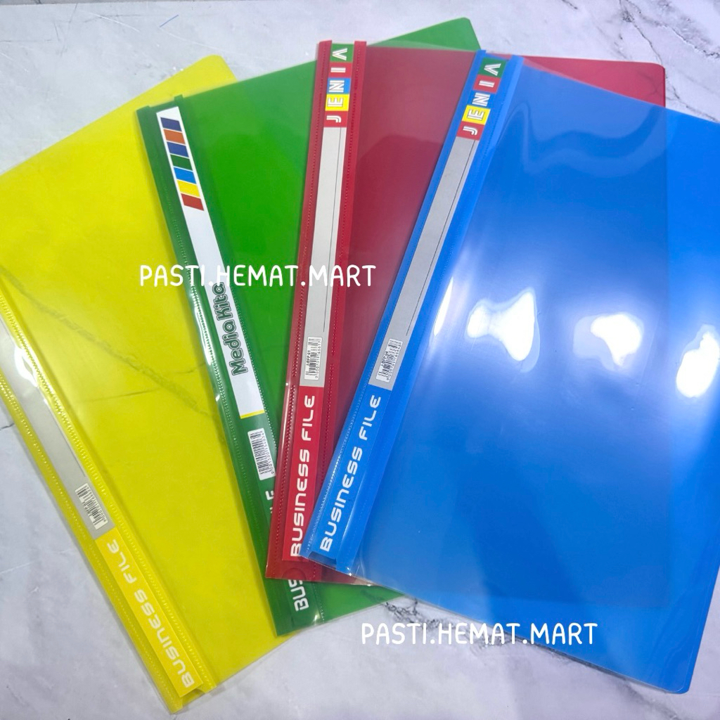

|HEMAT| 8 Pcs Map Plastik Business F4 | Business File Map Snelhecter Plastik | Map Plastik Tulang Acco