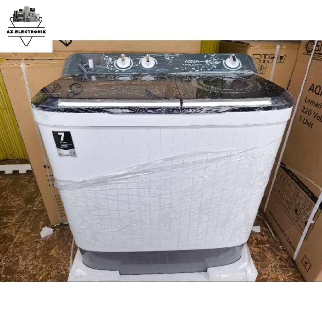 Mesin Cuci Aqua QW-8030HT/ Mesin Cuci Aqua 8 kg 2 tabung