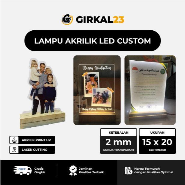 Lampu Akrilik LED Custom Nama / Logo / Tulisan – Kado Unik Estetik