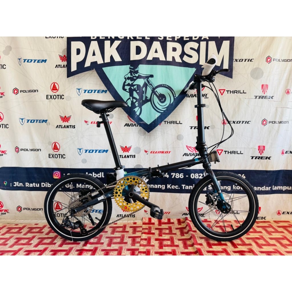 Sepeda Lipat Element Troy 10 Speed Gradient