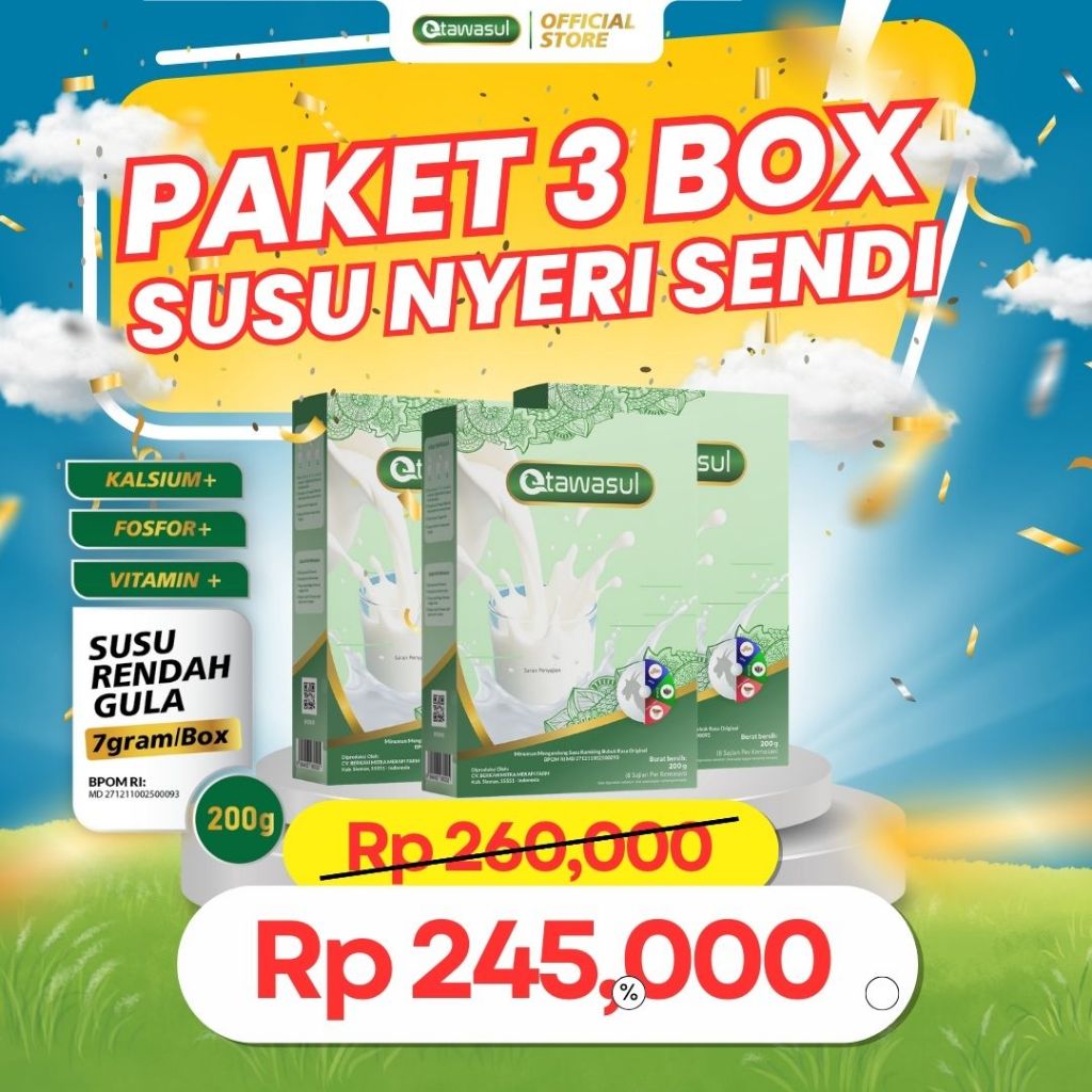 

3 Box Susu Kambing Etawa Herbal Rasa Jahe Untuk Nyeri sendi dan pengapuran Isi 200gr