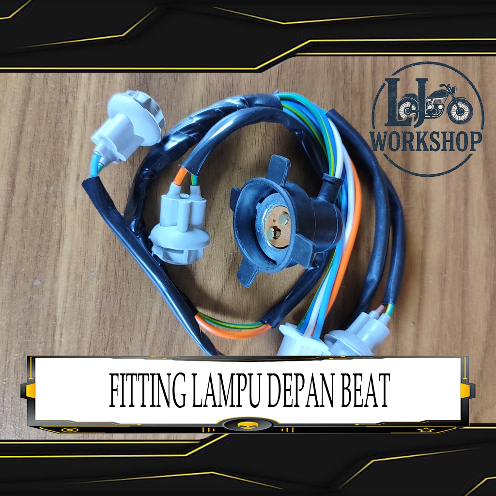 Fitting Lampu Depan Beat Karbu Set