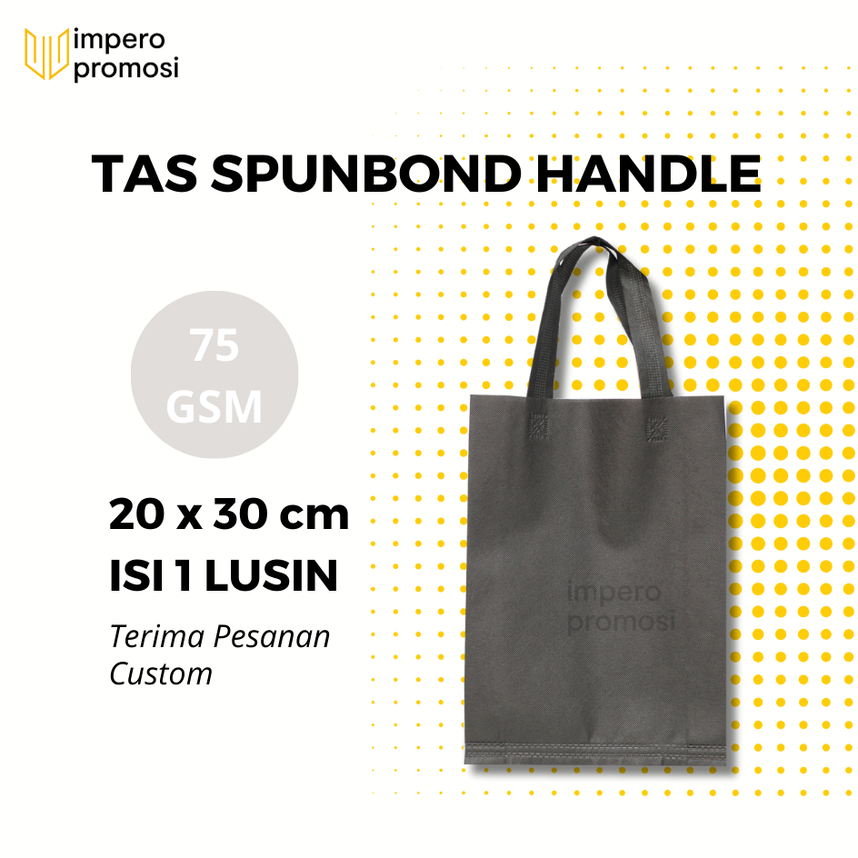 

Impero - GOODIE BAG SPUNBOND HANDLE 20x30 / Harga Satuan / Kantong Belanja Murah (Hitam)