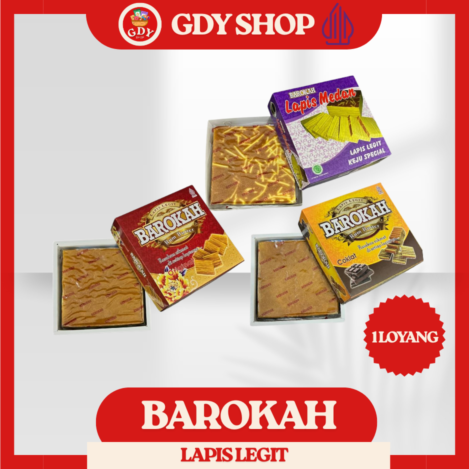 

Barokah | Lapis Legit | 1 Loyang | Original | Coklat | Medan