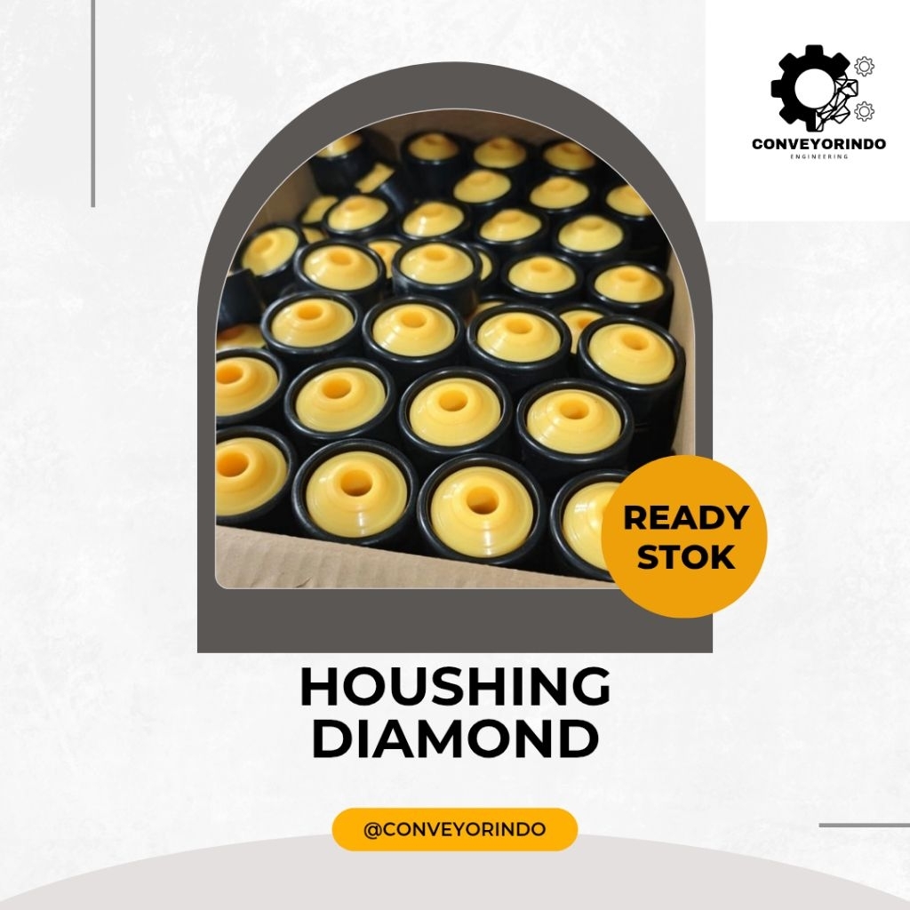 Bearing End Cap Plastik untuk Pipa ∅ 50mm atau As ∅ 12mm