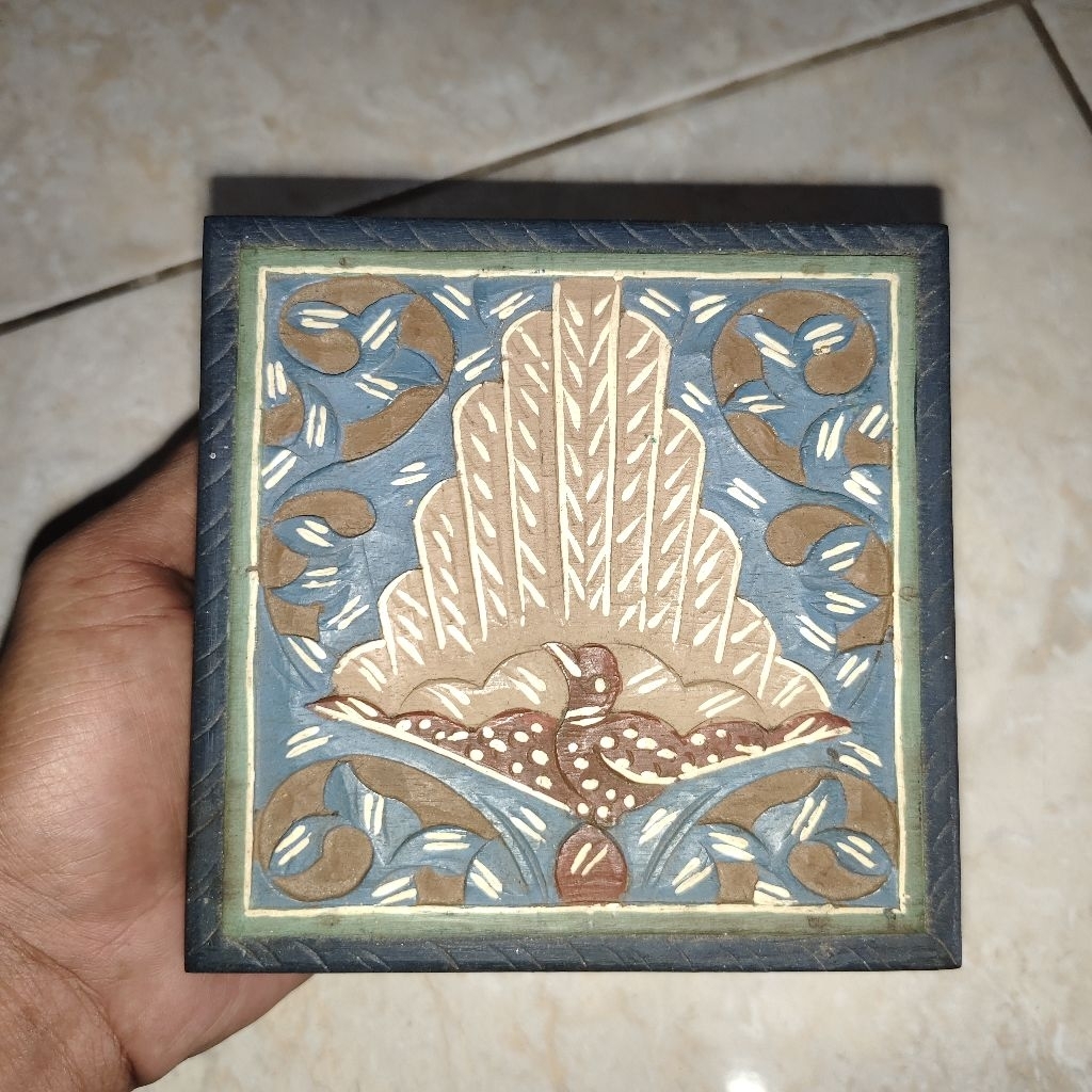 kotak kayu unik kuno langka antik jadul