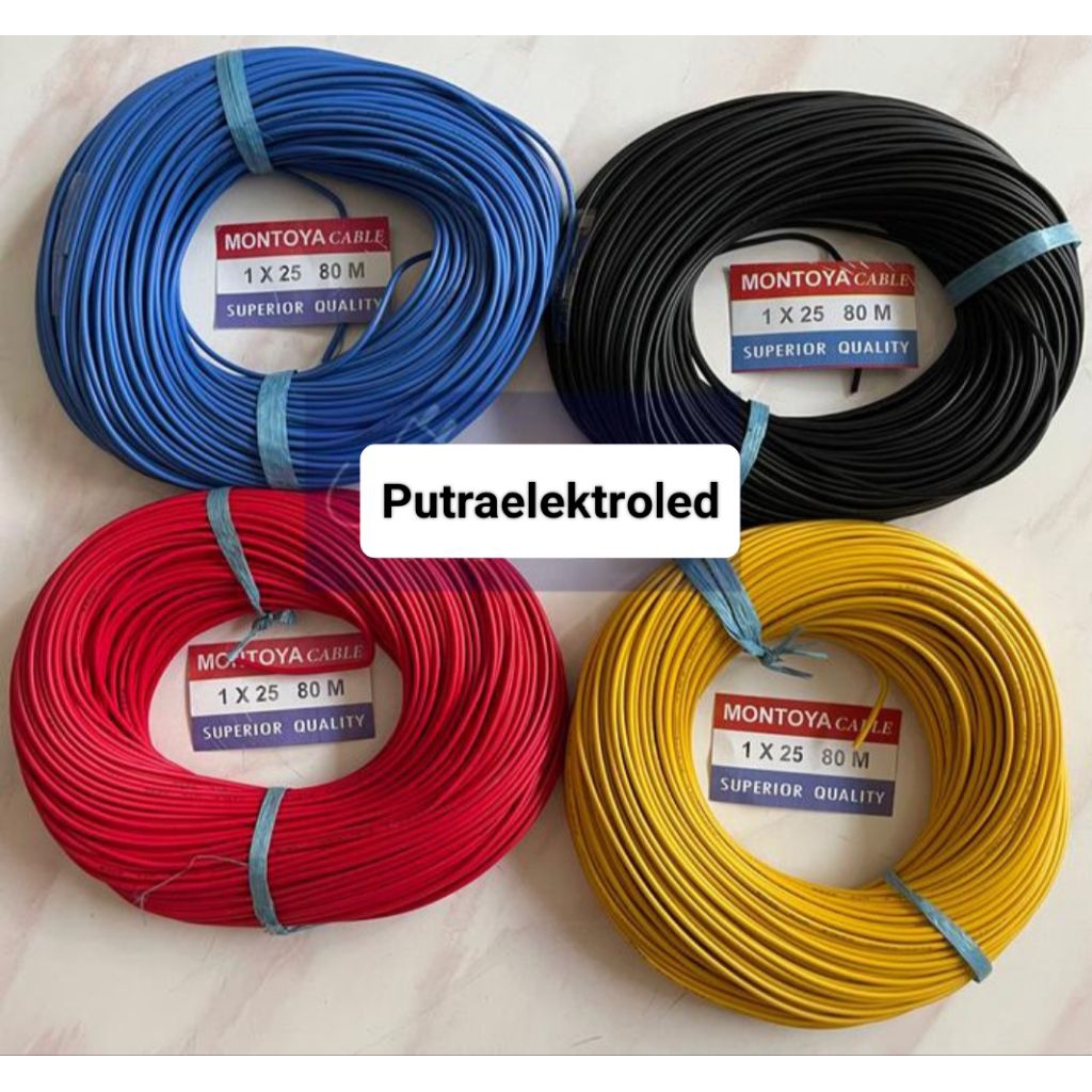 Kabel 1 x 25 Serabut Panjang 80meter Kabel Serabut Kecil