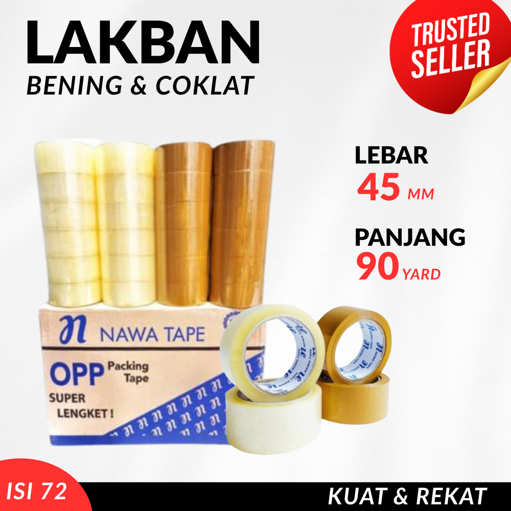 

Lakban Coklat 1 Dus 45 mm x 90 Yard Ekonomis Termurah Grosir