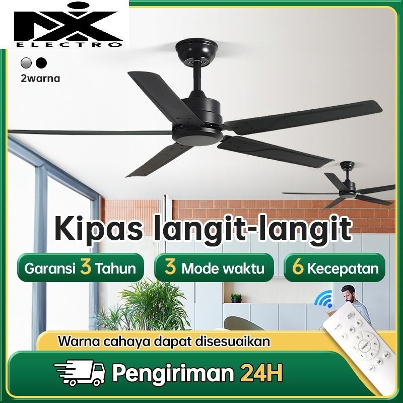 NIX kipas gantung plafon remote 42/52 INCI lampu kipas angin gantung kipas angin plafon estetik lamp