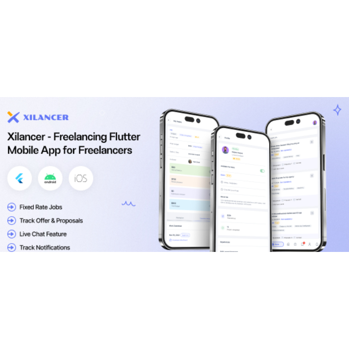 Source Code Aplikasi Seluler Freelancer Flutter - Platform Marketplace Freelancer Xilancer