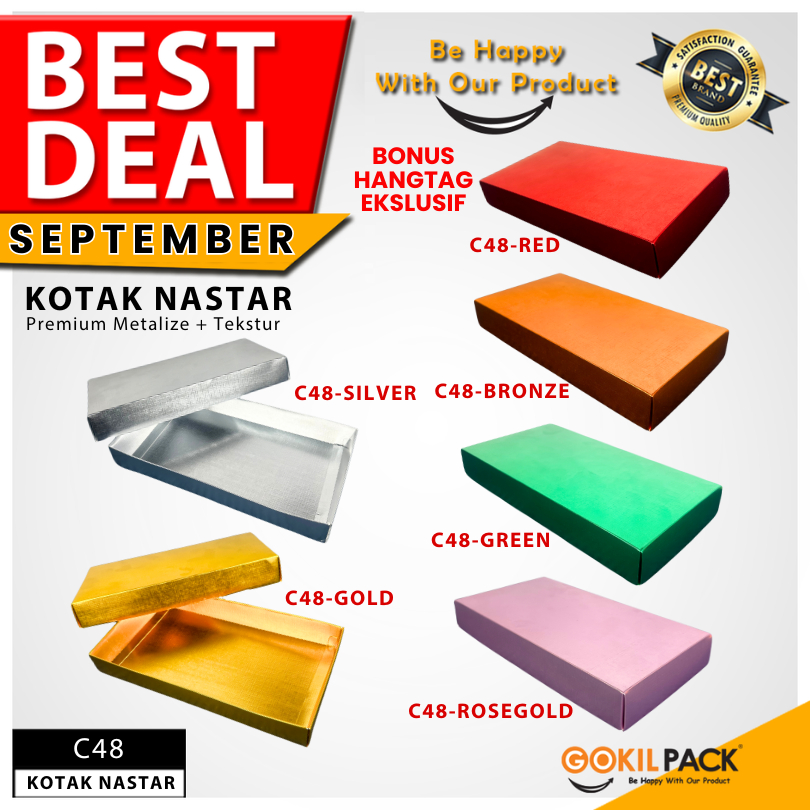 

Box Coklat / Kotak Kue Nastar Mika/ Box Kado Hampers / BoxHologram Souvenir/ C48