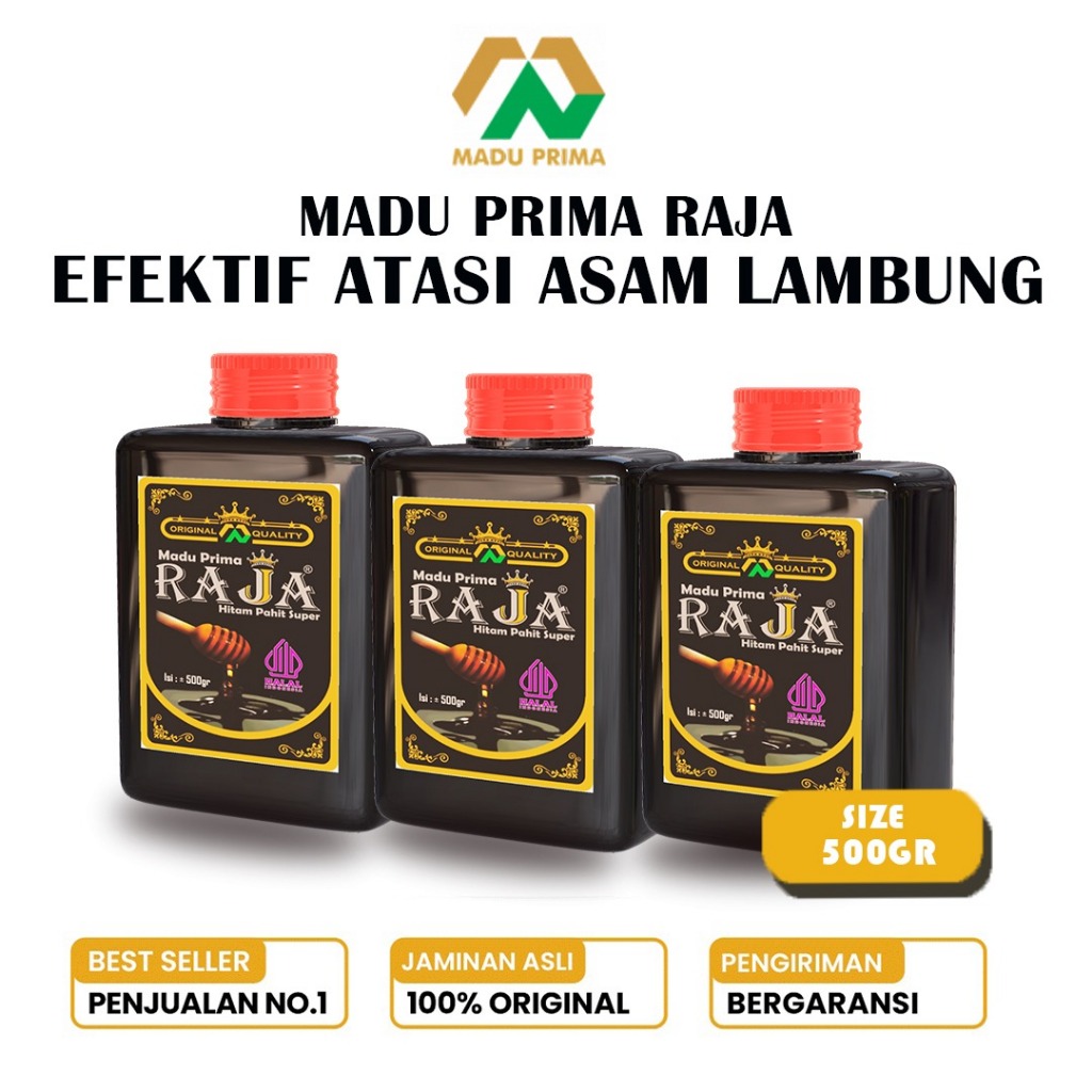 

Madu Pahit Obat Asam Lambung Asli Herbal PRIMA RAJA Terbaik Atasi GERD Dan Maag 500GR X3