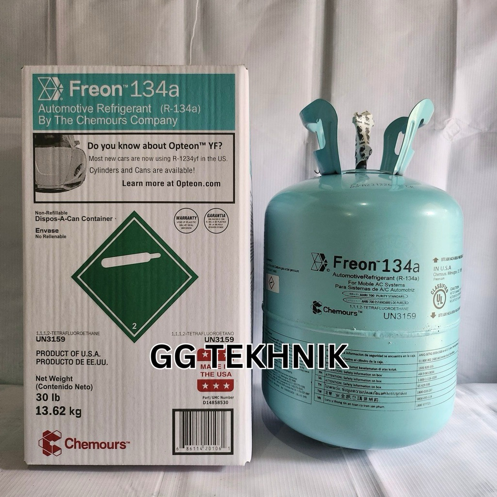 Freon Chemours 134A R134a USA 13.62kg