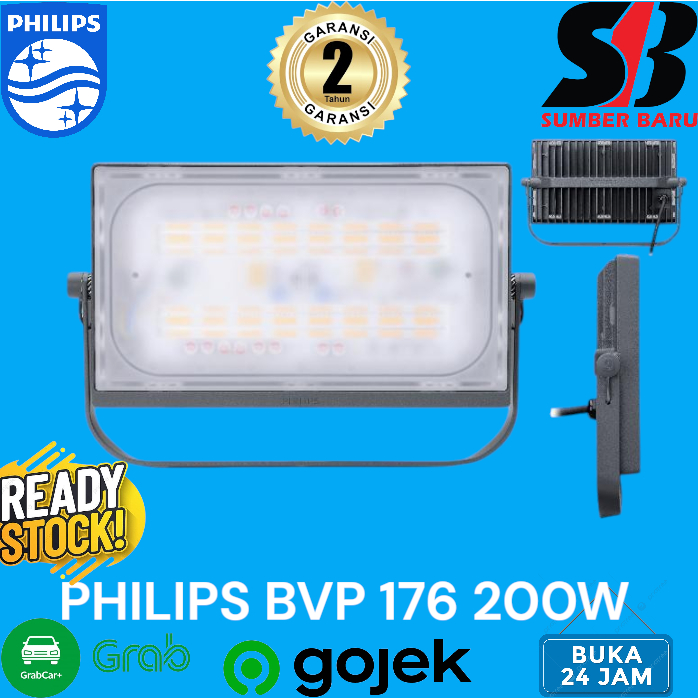 LAMPU SOROT PHILIPS LED BVP 176 200W 5700K COOL WHITE - PHILIPS BVP176 200 WATT ORIGNAL