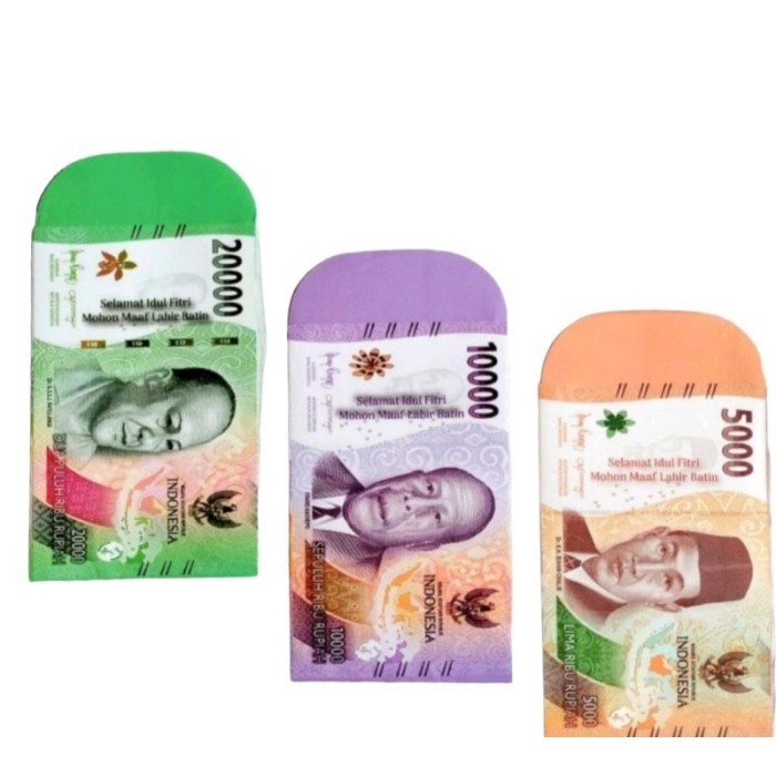 Amplop Lebaran Motif Duit/Uang / Amplop Lebaran Motif Uang