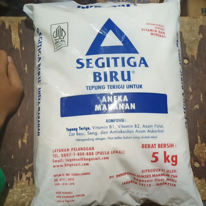 

Tepung Roti segitiga Kemasan transparan 5kg