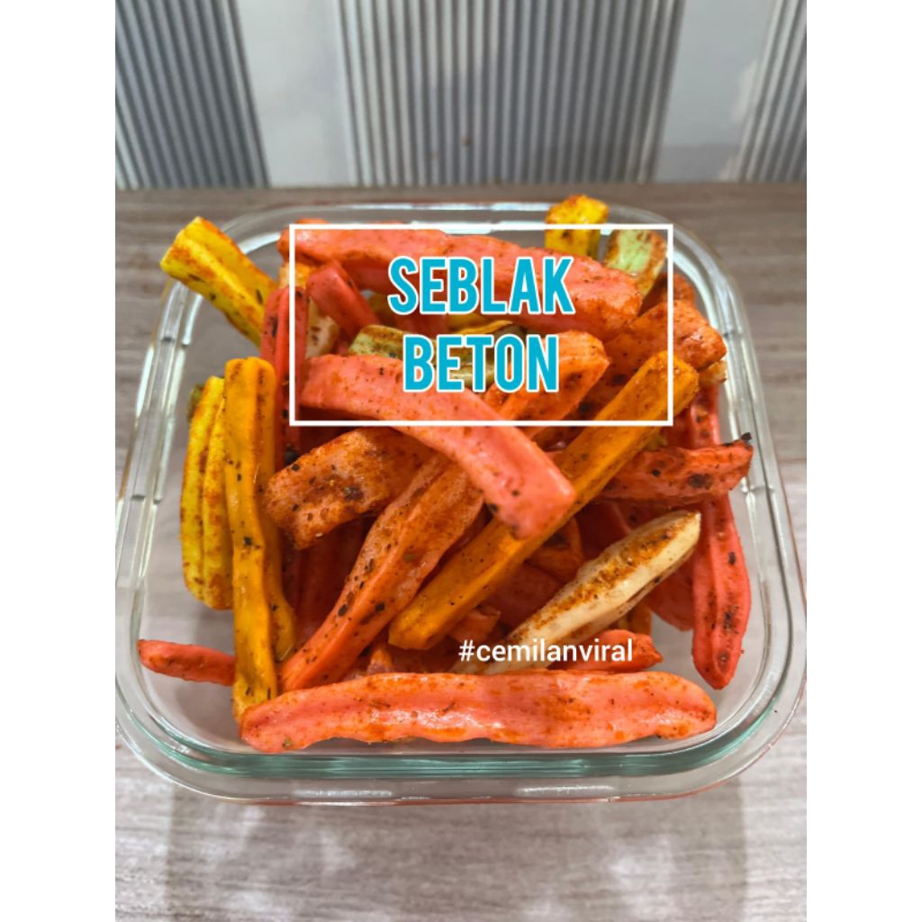 

Cemilan Viral Seblak Beton Crispy Pedas Nampol Nagih Snack Camilan Food Kripik Makanan Krispi Renyah