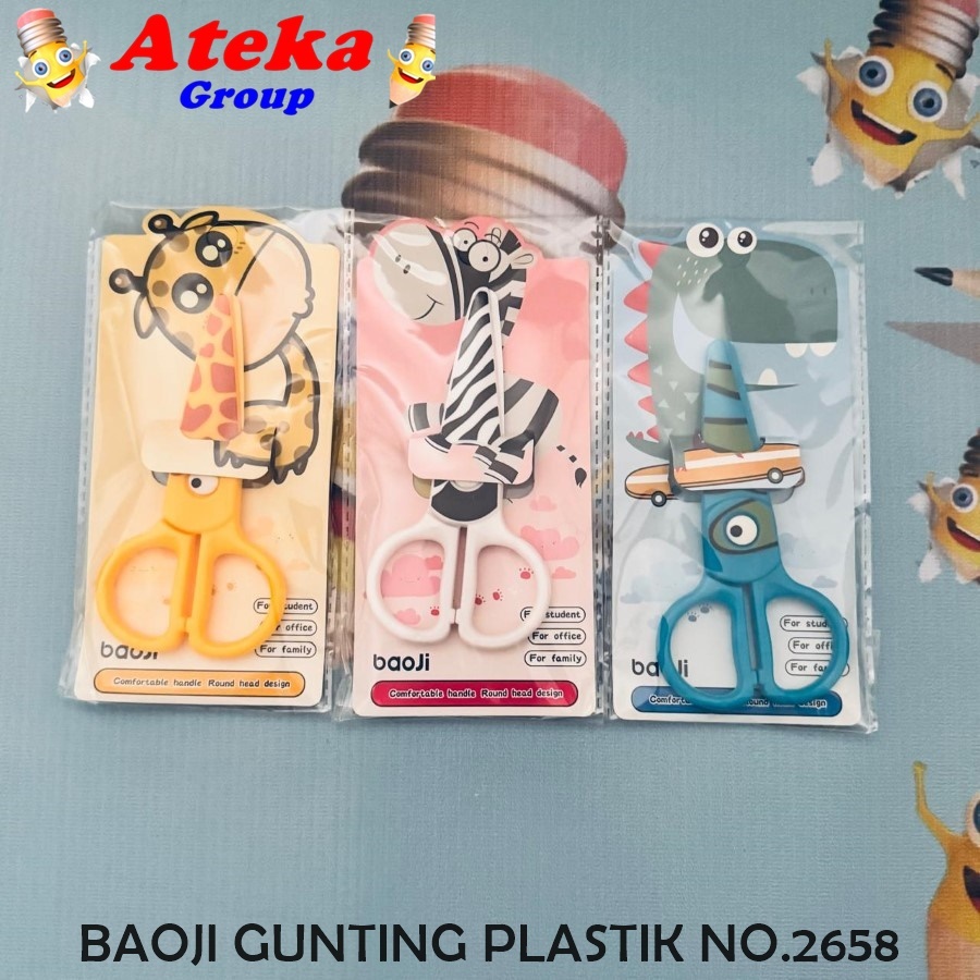 

[1 PCS] BAOJI GUNTING PLASTIK NO.2658 GUNTING AMAN UNTUK ANAK KECIL