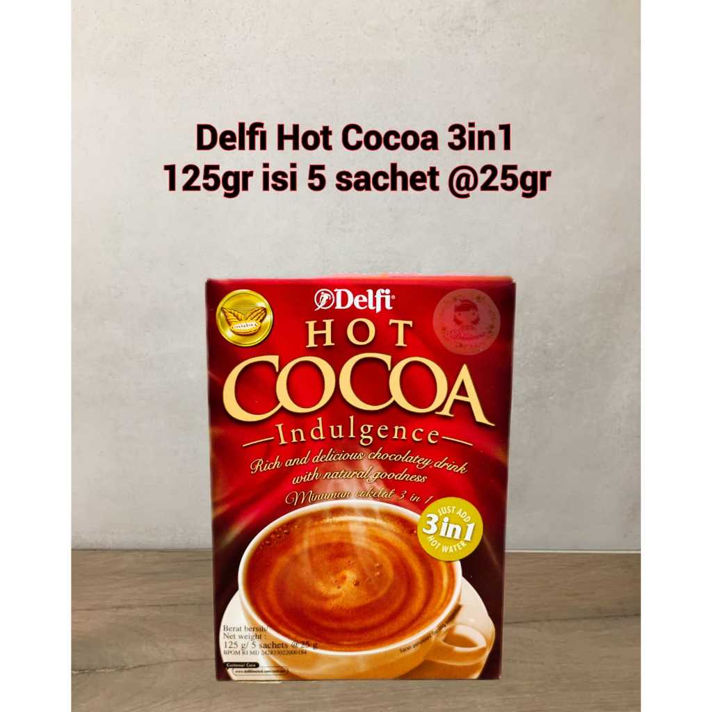 

Delfi Hot Cocoa Indulgence 3in1 Minuman Serbuk Chocolate 125 gram ( ds bgr )