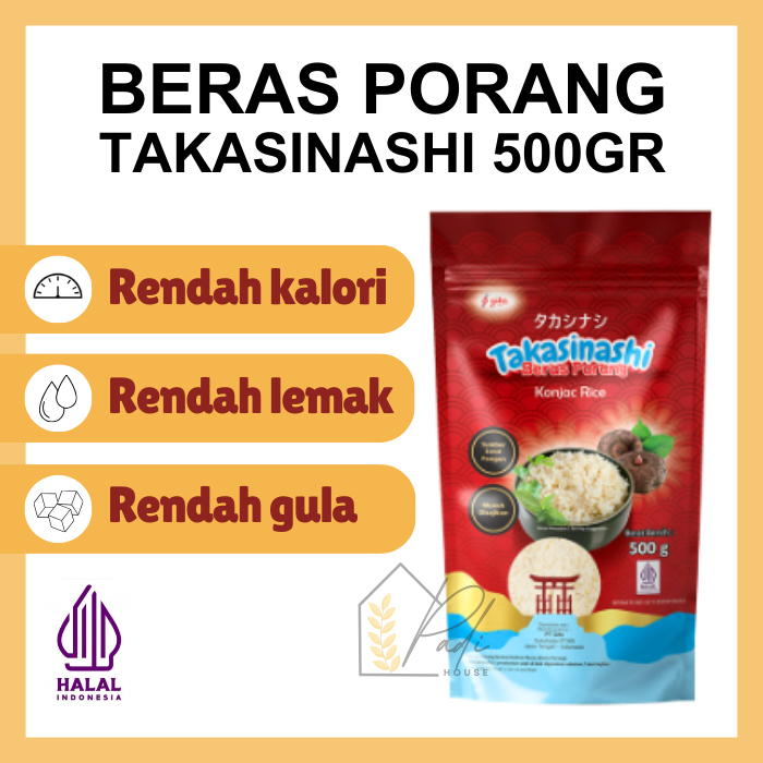 

Beras Porang Sehat Diabetes Takasinashi 500 Gr - Cocok Untuk Diabetes dan Diet Rendah Kalori - Shirataki Konjac Rice