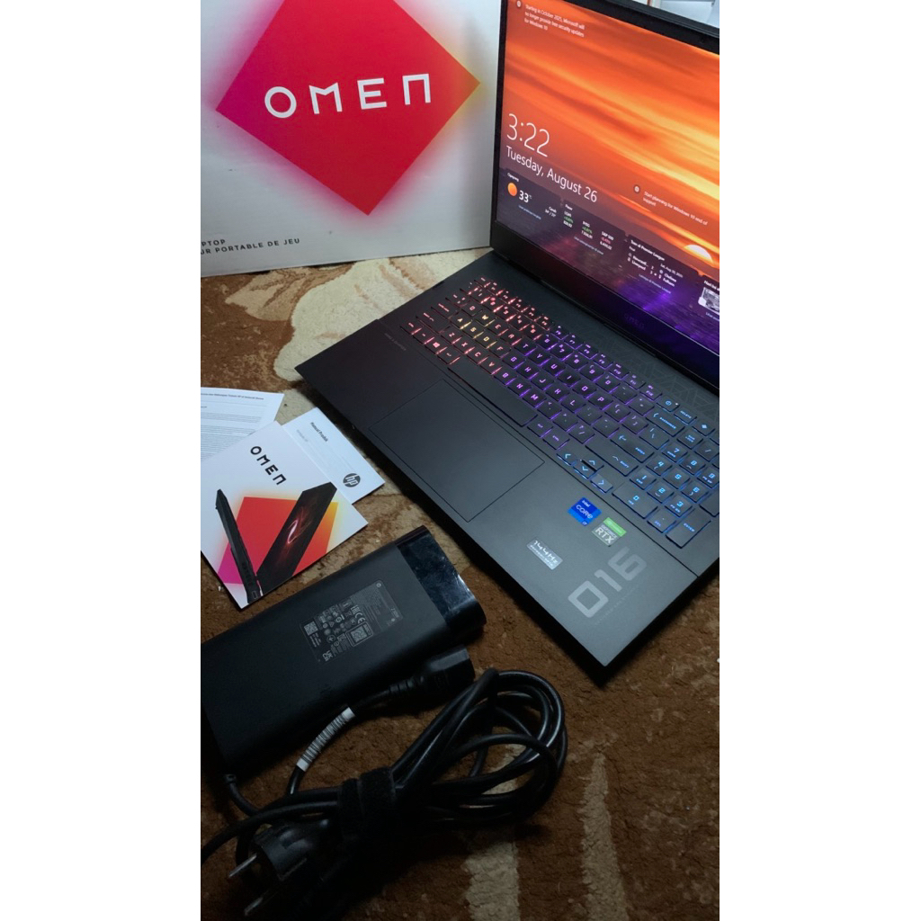 HP Omen 16 i7 11800H RTX 3060 6GB SSD 512GB PCIE Gen4