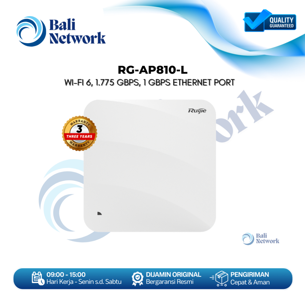 RUIJIE REYEE RG-AP810-L Wi-Fi 6 Dual-Radio 1.775 Gbps Indoor Access Point