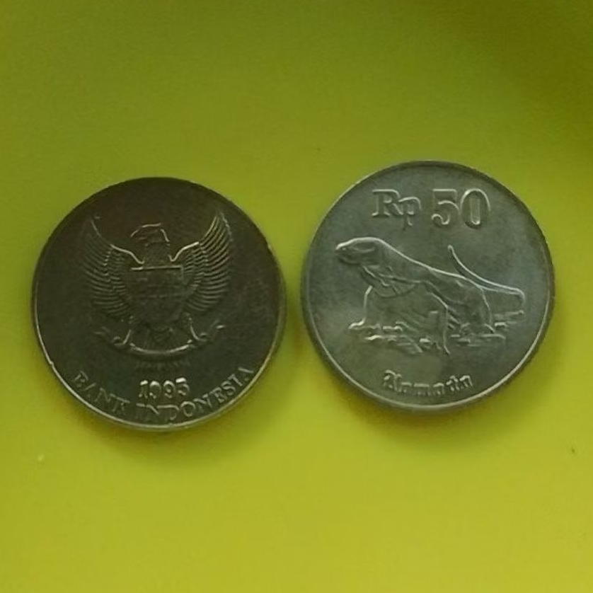UANG KUNO 50 RUPIAH KOMODO TAHUN 1995