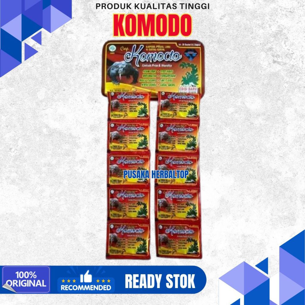 

Kapsul Asam Urat Nyeri Tulang Cap Komodo