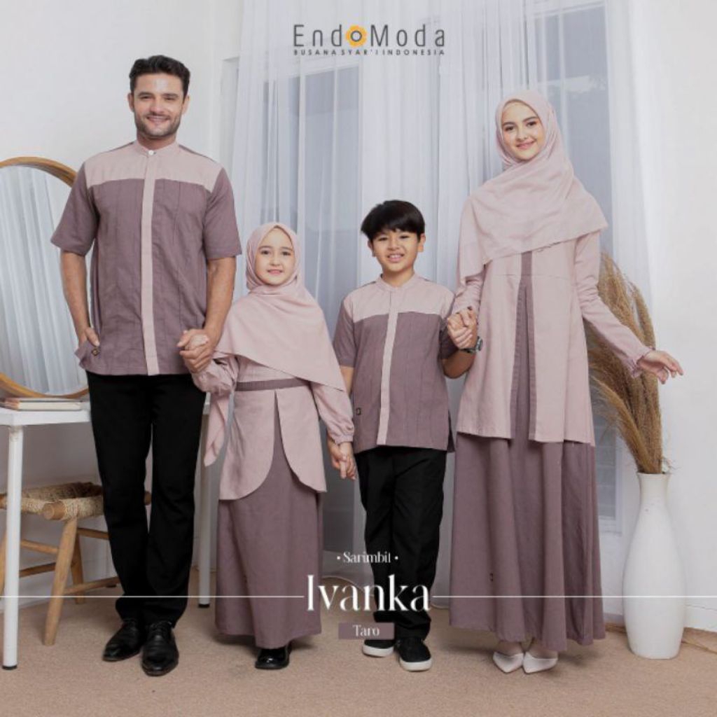 ENDOMODA IVANKA TARO SARIMBIT KELUARGA BAJU COUPLE ORIGINAL