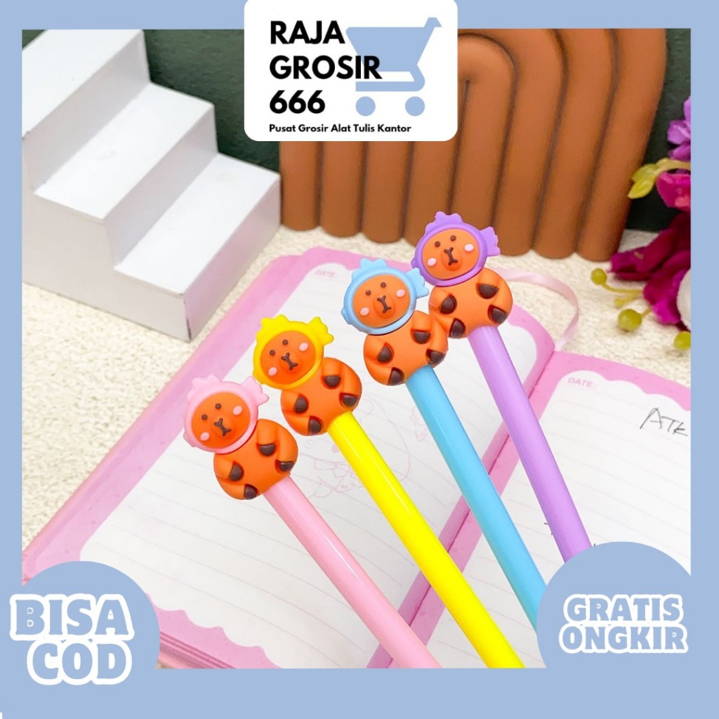 

PULPEN GEL CAPYBARA TOPI IKAN PGK-1929 PEN LUCU IMUT KADO UNIK SOUVERNIR